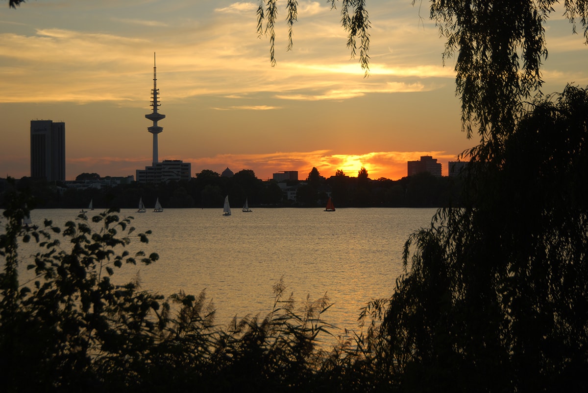 Foto von einem Sonnenuntergang