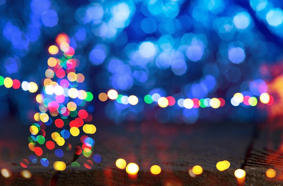 Bokeh Effekt Weihnachten