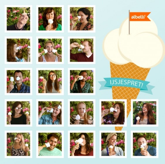 Fotoshoot ijsjes collage Fotoshoot ijsjes collage