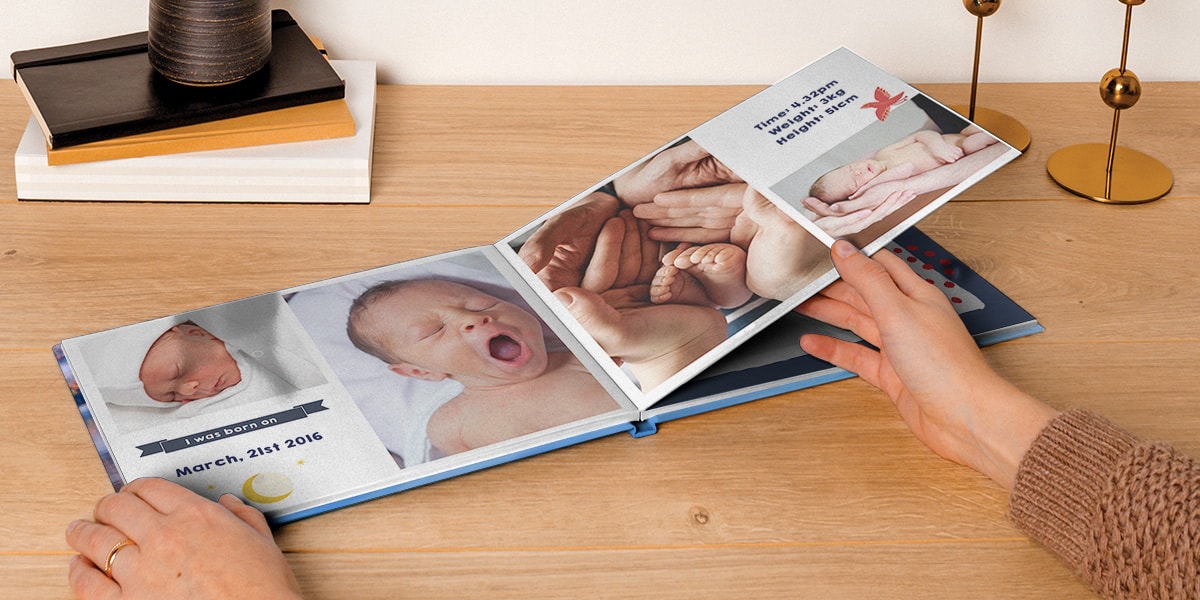 Baby eerste foto album creatie tips