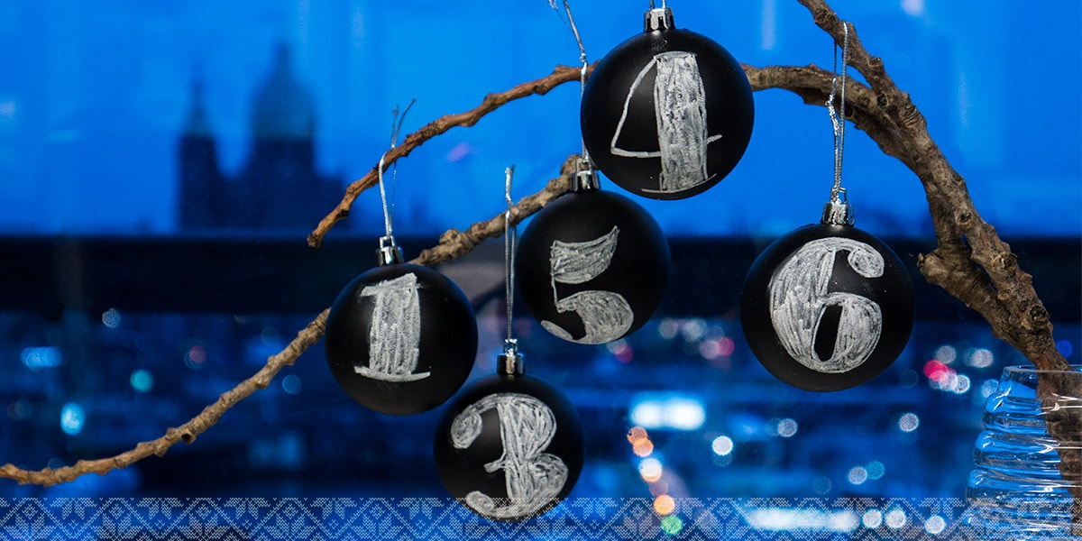 Personlig adventskalender nedräkning