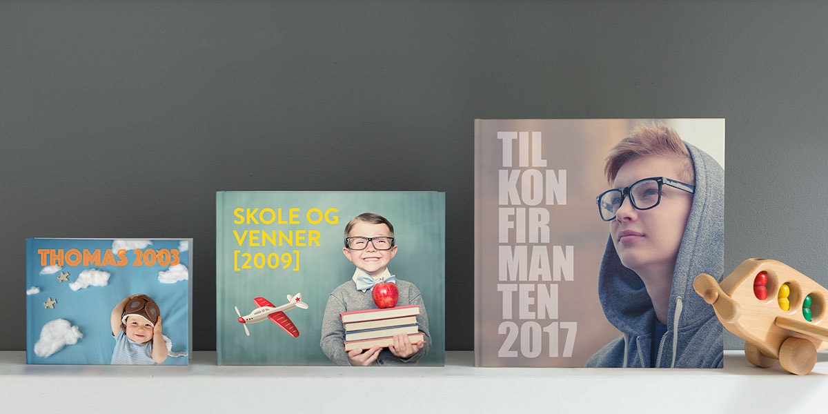 Fotobok til konfirmanten