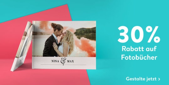 30% Rabatt auf Fotobücher