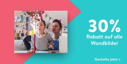 30% Rabatt auf alle Wandbilder