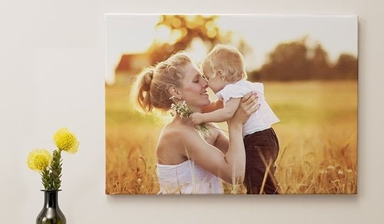 Foto op canvas, normaal € 3,50 nu slechts € 2,10