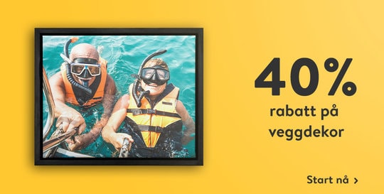 40% rabatt på veggdekor