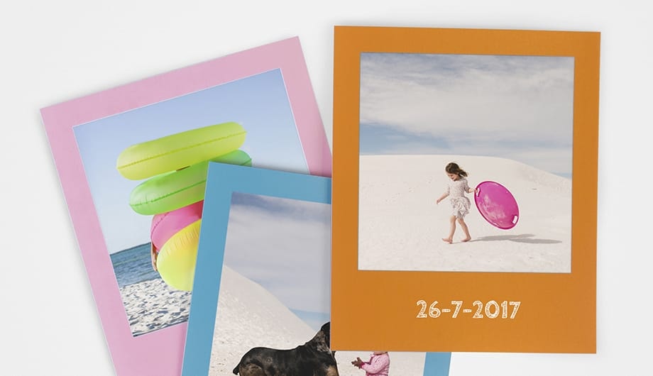 Order coloured retro prints