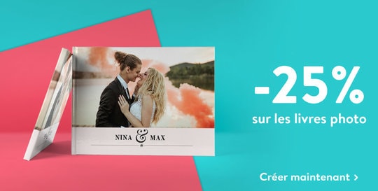 - 25% sur les livres photo
